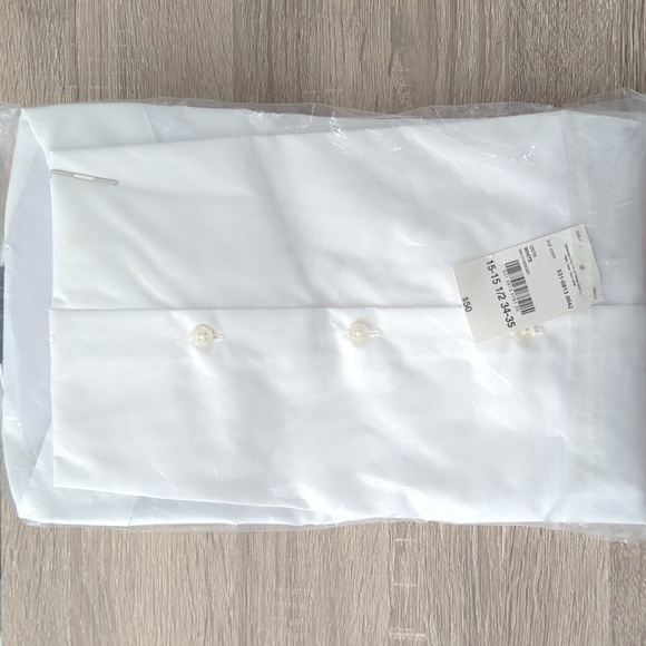 J. Ferrar Ultra Comfort Slim Fit Easy Care Stretch Fabric Long Sleeve DressShirt - Picture 4 of 5